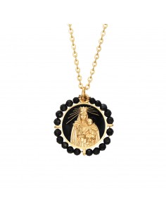 Virgen del Carmen onix negro