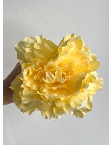 Peonia amarilla pastel