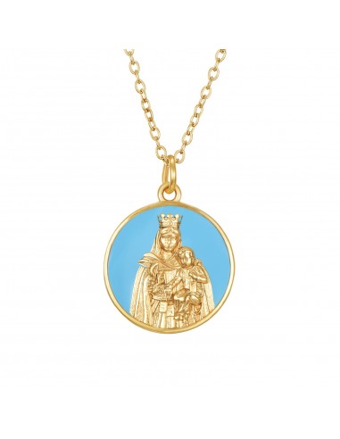 Virgen del Carmen turquesa
