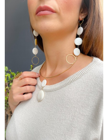 Collar Circulo nacar