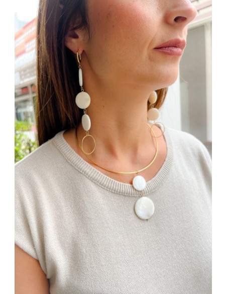 Collar Circulo nacar