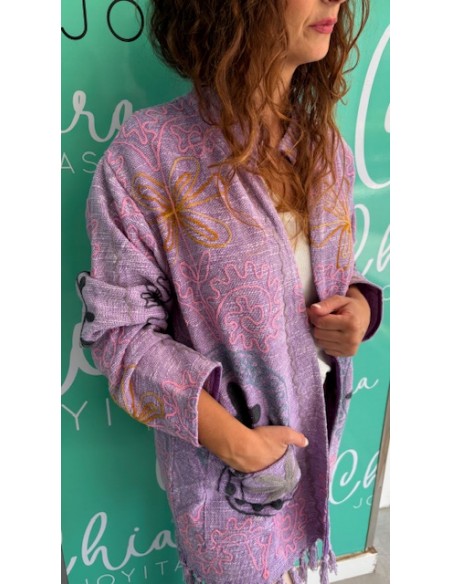 Chaqueta Mumbai malva