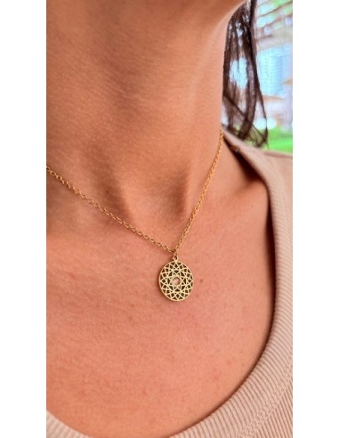Collar Tulsa circulo rosa