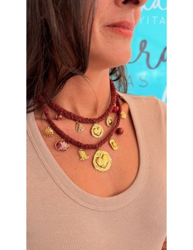 Collar Ilinois Burdeos