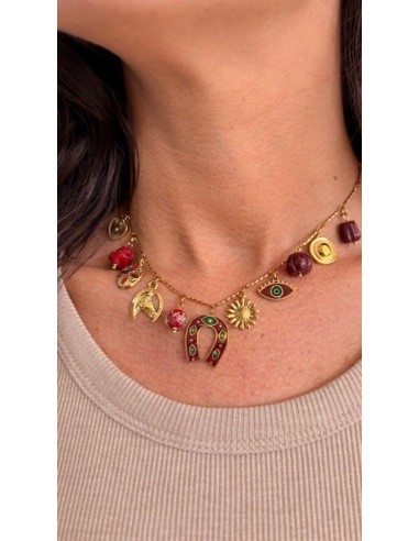Collar Comanche Rojo